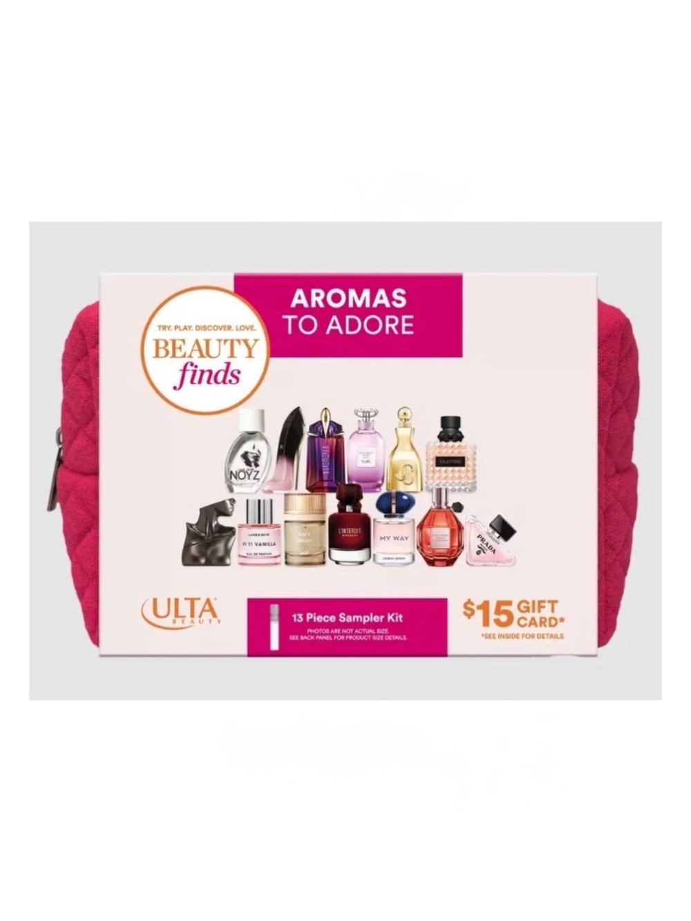 ULTA Aromas to Adore 13 Piece Sampler Kit with Pink Bag (no certificate)